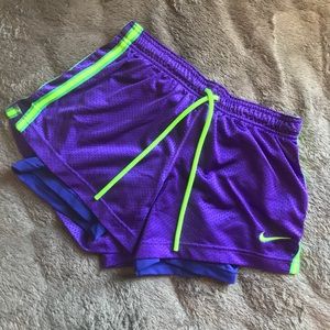PURPLE NIKE SHORTS
